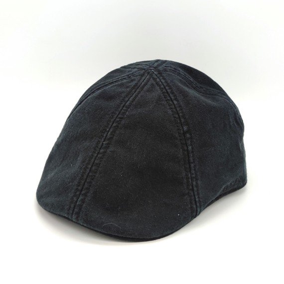 Stetson Texas Cotton Flatcap schwarz
